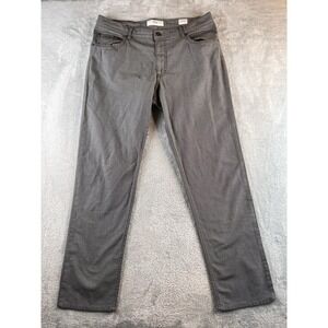 Brax Pants Mens 36x34 Fits 35x31 Gray Cooper Fancy  Stretch Cotton Chino Preppy